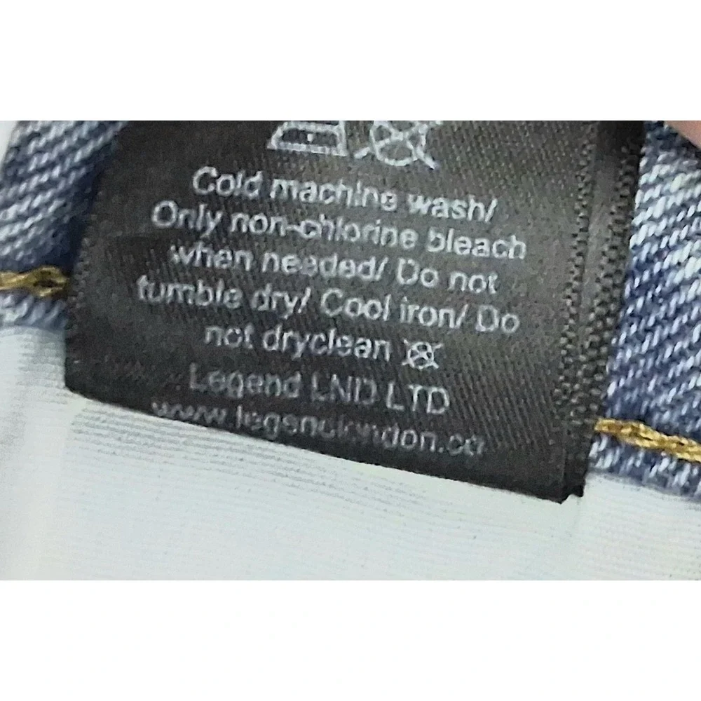 Legend London Jeans Men's Size 32 x 32 Baggy Light Blue Wash Casual Pre-owned